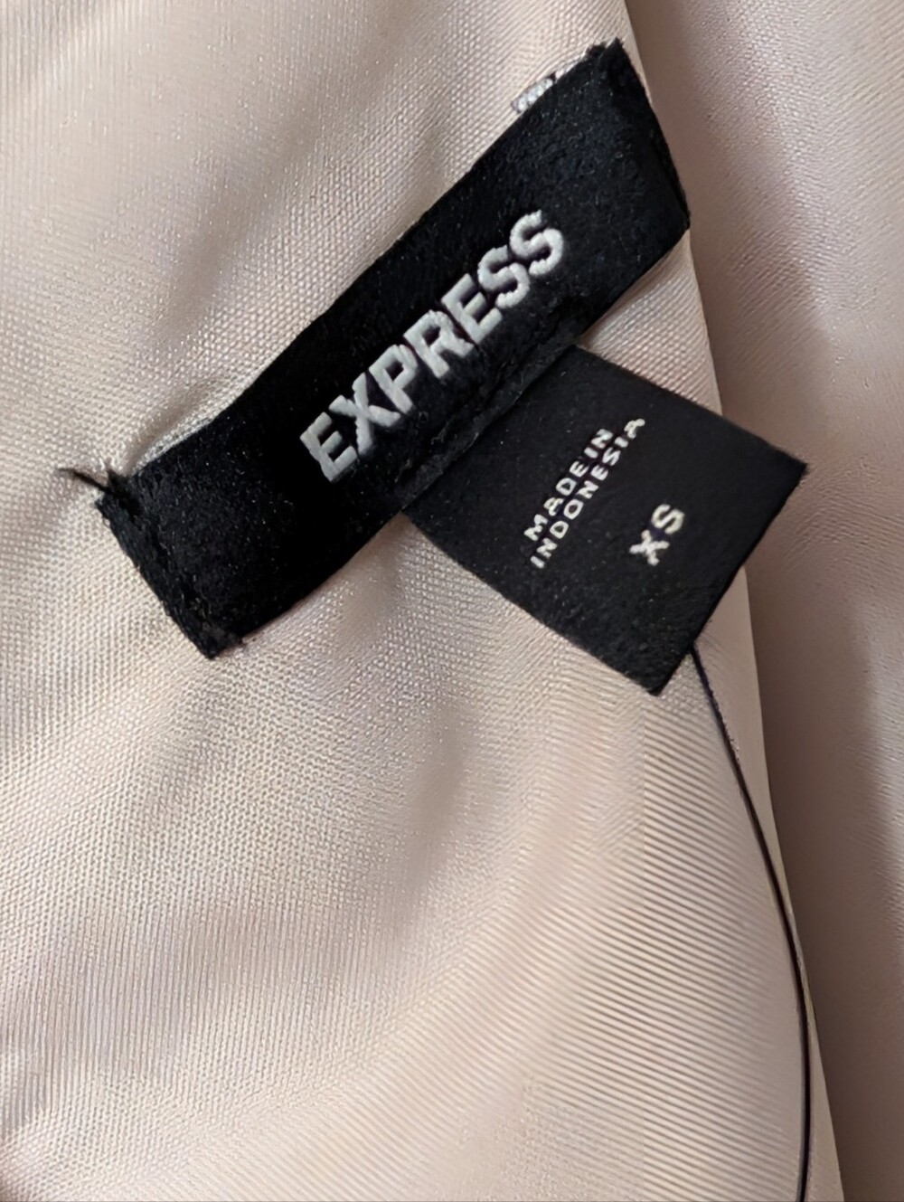 Express Linen Wide Leg Jumpsuit Square Neck Quiet Luxury Minimalist Neutrals XS - Picture 3 of 8